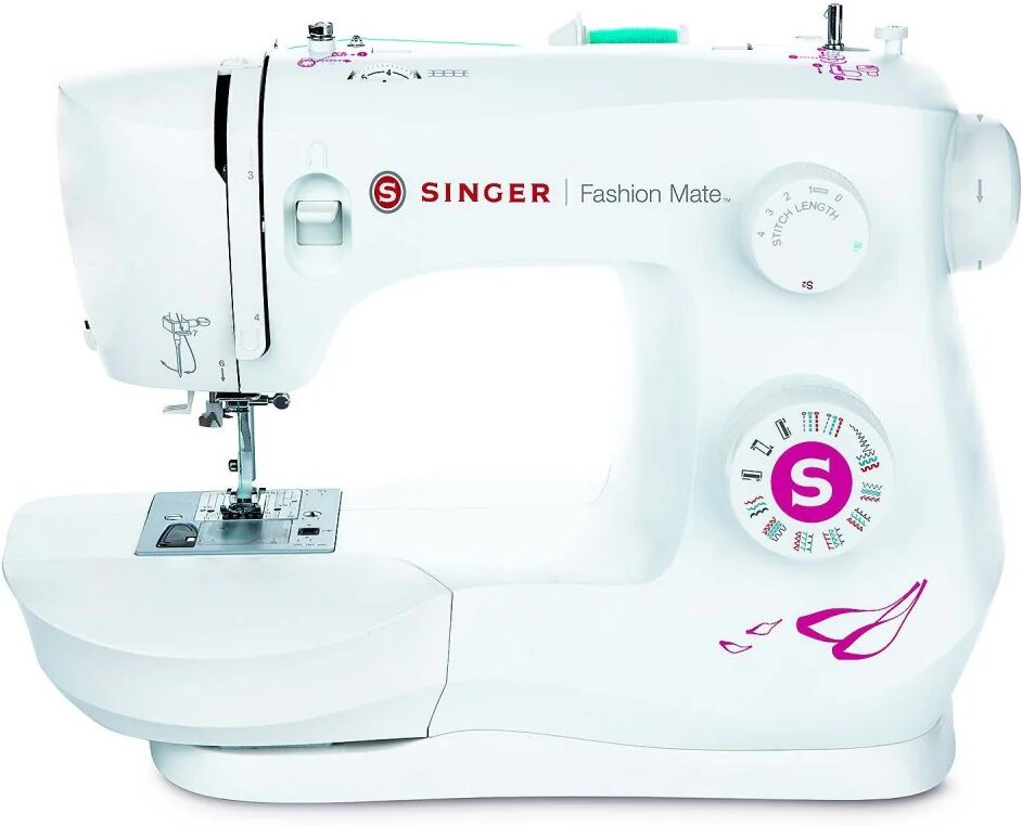 singer 3333 macchina da cucire fashion mate bianco e rosso