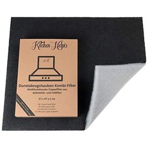 kitchen helpis cucina helpis cappa aspirante doppio filtro - carboni e grease filter in una 57x47 cm cappa filtro filtri per aria personalizzabili da taglio universale per tutte le cappe da cucina standard