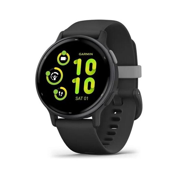 garmin sportwatch vívoactive 5 impermeabile 5 atm display amoled a colori gps bluetooth ant+ wi-fi cinturino in silicone colore black / slate