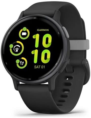 garmin sportwatch vívoactive 5 impermeabile 5 atm display amoled a colori gps bluetooth ant+ wi-fi cinturino in silicone colore black / slate