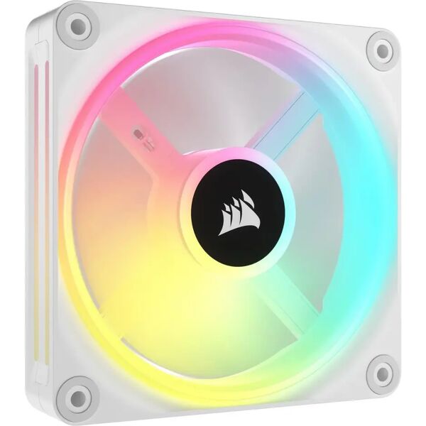 corsair icue link qx120 rgb pwm kit 3 ventole 120mm illuminazione led rgb colore bianco