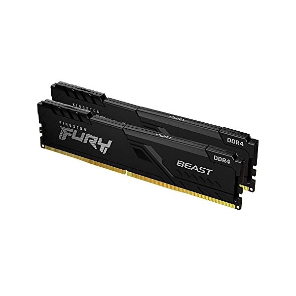 kingston fury beast kit memoria ram 2x32gb 64gb totali 2.666 mhz tecnologia ddr4 tipologia dimm 288-pin cl16 nero