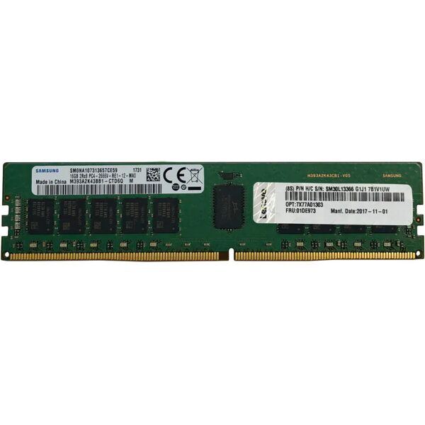 lenovo 4x77a77495 memoria ram 1x16gb 3.200mhztecnologia ddr4 tipologia udimm 288-pin