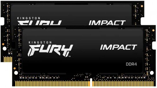 Kingston fury impact kit memoria ram 2x32gb tot 64gb 2.666mhz tipologia so-dimm tecnologia ddr4 cas 16