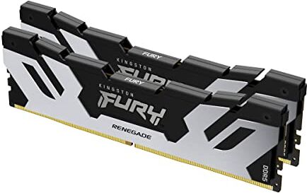 Kingston fury renegade kit memoria ram 2x16 gb 32 gb totali 7200 mhz tecnologia ddr5 tipologia dimm 288-pin bianco nero