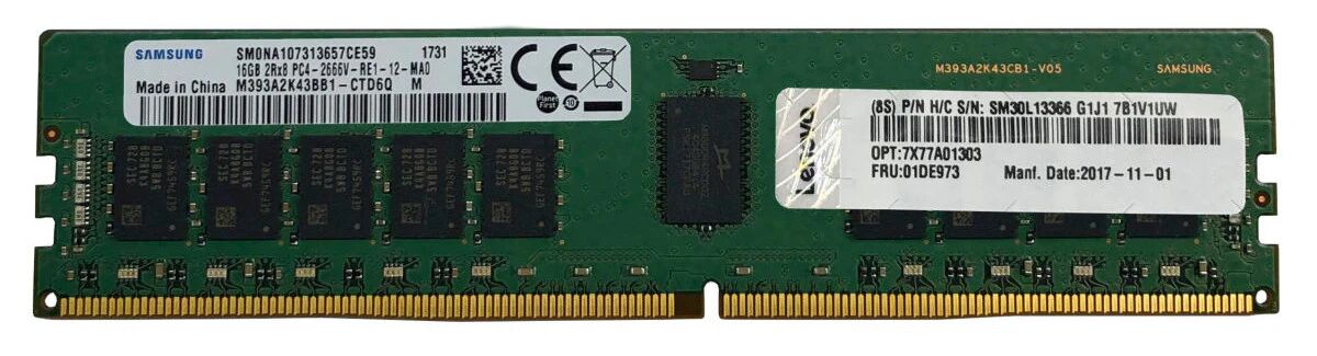 Lenovo 4x77a77495 memoria ram 1x16gb 3.200mhztecnologia ddr4 tipologia udimm 288-pin