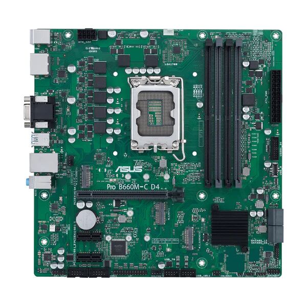 asus pro b660m-c d4-csm intel b660 lga 1700 micro atx