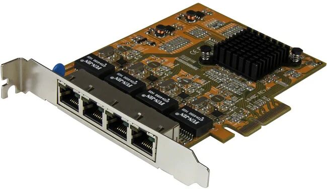 Startech scheda adattatore di rete pcie nic 4 porte gigabit ethernet