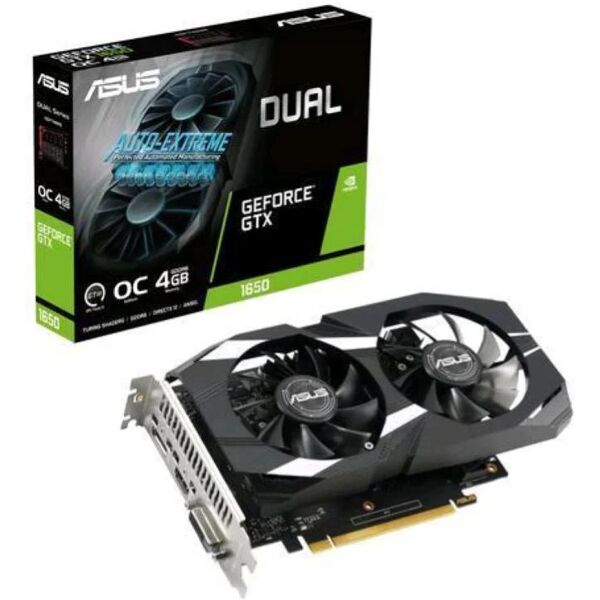 asus dual -gtx1650-o4gd6-p-v2 nvidia geforce gtx 1650 4 gb gddr6 pci express 4.0