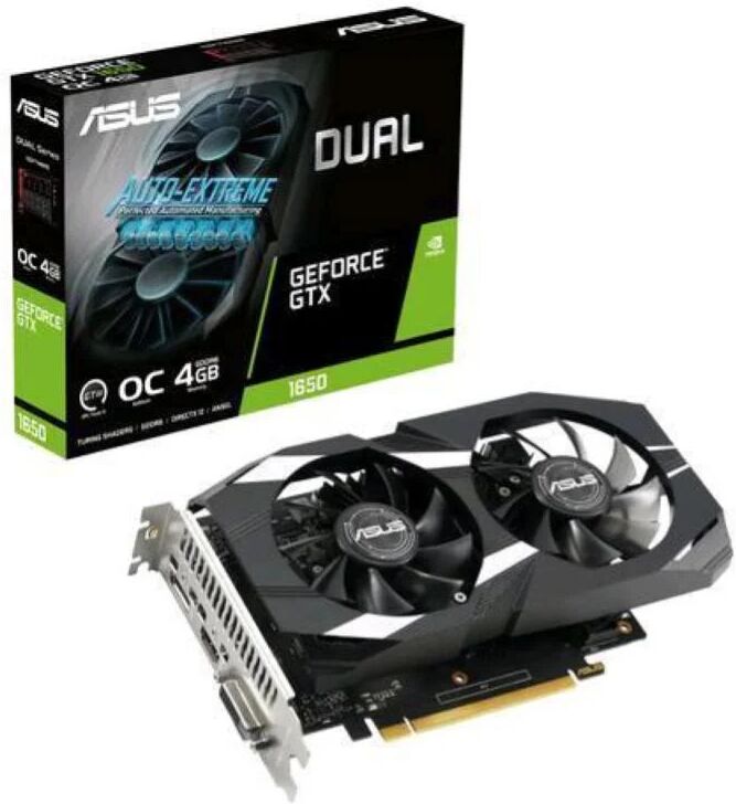 Asus dual -gtx1650-o4gd6-p-v2 nvidia geforce gtx 1650 4 gb gddr6 pci express 4.0