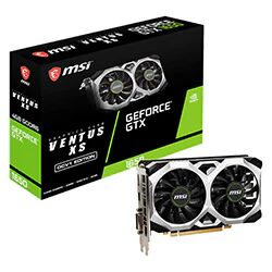 MSI scheda grafica nvidia geforce gtx 1650 d6 ventus xs 4gb gddr6 interfaccia pci express x16 3.0 raffreddamento attivo