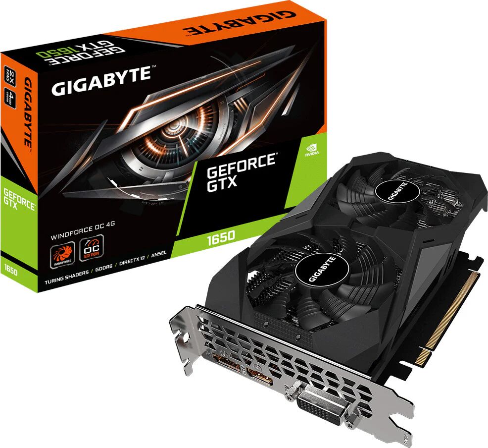 Gigabyte gv-n1656oc-4gd 2.0 scheda video nvidia geforce gtx 1650 4 gb gddr6 pci express x16 3.0