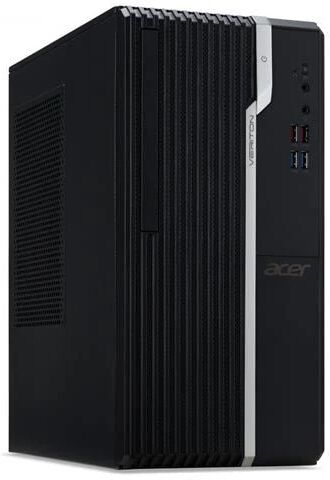 Acer PC Desktop Veriton S2680G Intel Core i5-11400 Hexa Core 26 GHz Ram 8 GB SSD 512 GB 2xUSB 3.1 2xUSB 3.0 Windows 10 Pro