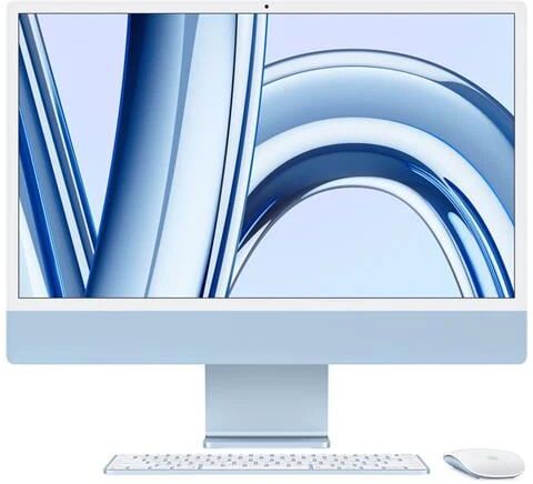 Apple iMac (2023) Display Retina 23.5 45K Chip M3 CPU 8-core GPU 8-core Ram 8GB SSD 256 Colore Blu