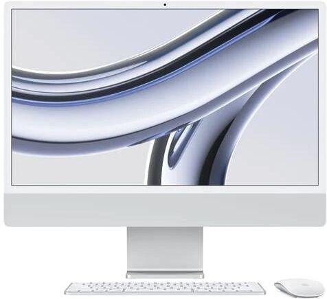 Apple iMac (2023) Display Retina 23.5 45K Chip M3 CPU 8-core GPU 8-core Ram 8GB SSD 256GB Colore Argento