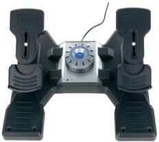 Logitech g saitek pro flight rudder pedals pedaliera per simulatori di volo