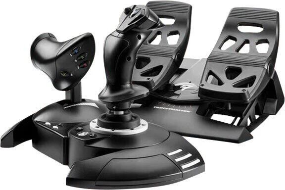 thrustmaster t.flight full kit x: completo kit per simulazioni di volo joystick e manetta rimuovibile timone a pedali con scorrimento su binari compatibile con xbox series x-s xbox one e pc