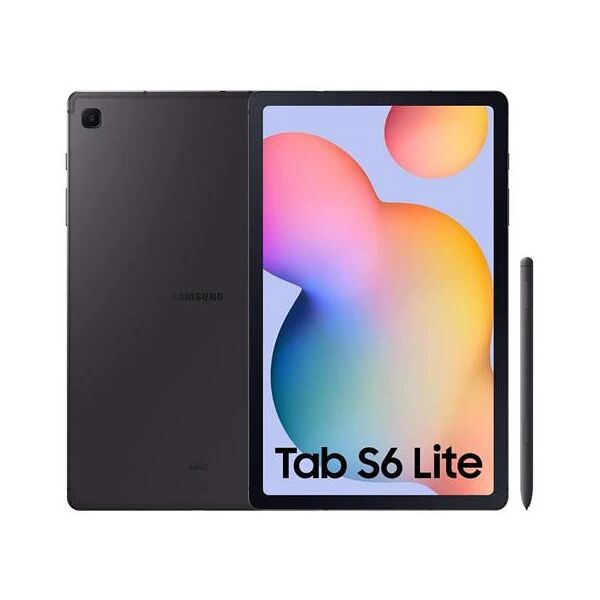 samsung galaxy tab s6 lite grigio 10.4" 2k octa core ram 4gb memoria 64 gb +slot microsd wi-fi - 4g fotocamera 8mpx android - europa