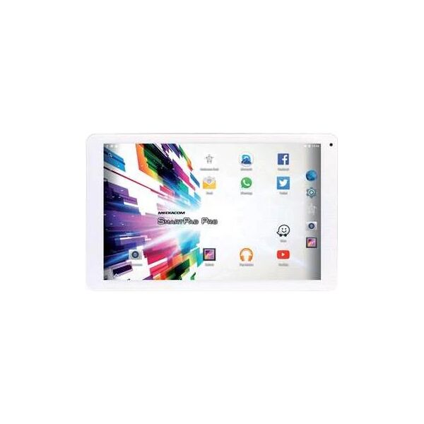 mediacom tablet smartpad pro bianco 10.1" quad core ram 2gb memoria 16 gb + microsd wi-fi +fotocamera 5mpx android italia