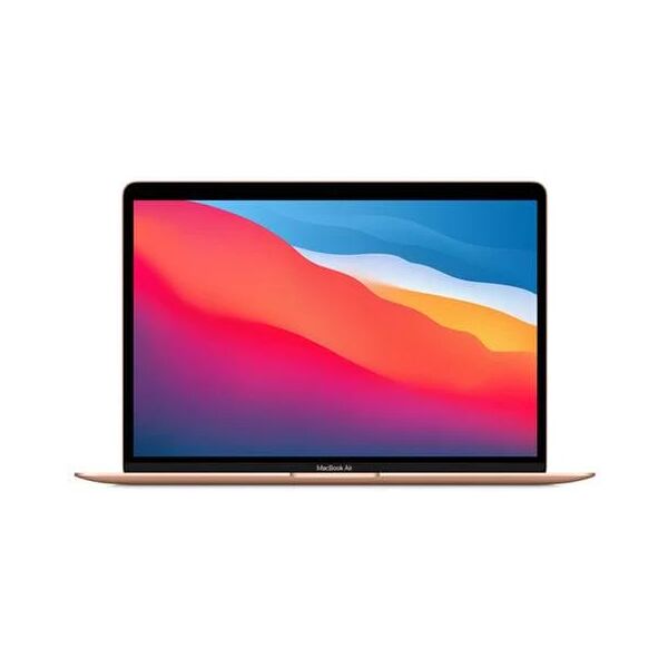 apple macbook air chip m1 cpu 8-core gpu 7-core e neural engine 16-core. ssd 256 gb ram 8 gb macos big sur - oro