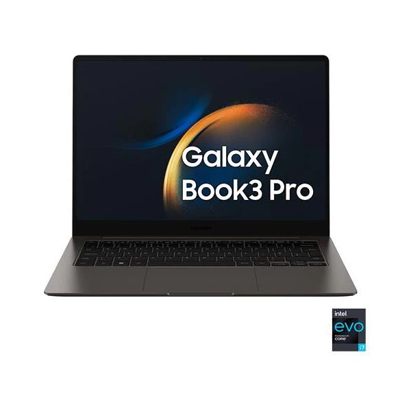 samsung ultrabook galaxy book3 pro monitor 14 2.8k intel core i7-1360p ram 16 gb ssd 512gb 1x usb 3.2 windows 11 home