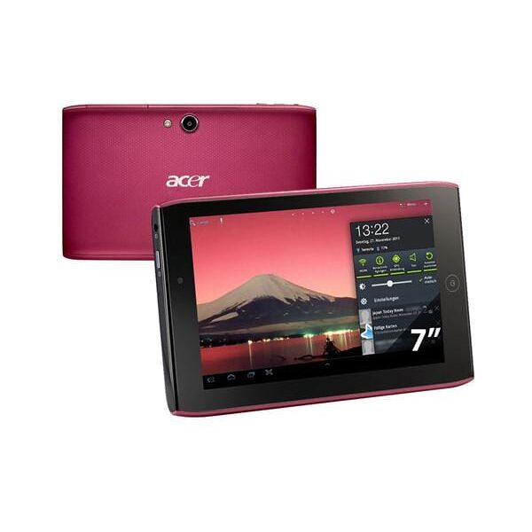 acer iconia tablet a100 rosso / nero display 7" ram 1gb memoria 8gb +microsdhc wifi + bt doppia fotocamera 5mpx / 2 mpx android 3.0