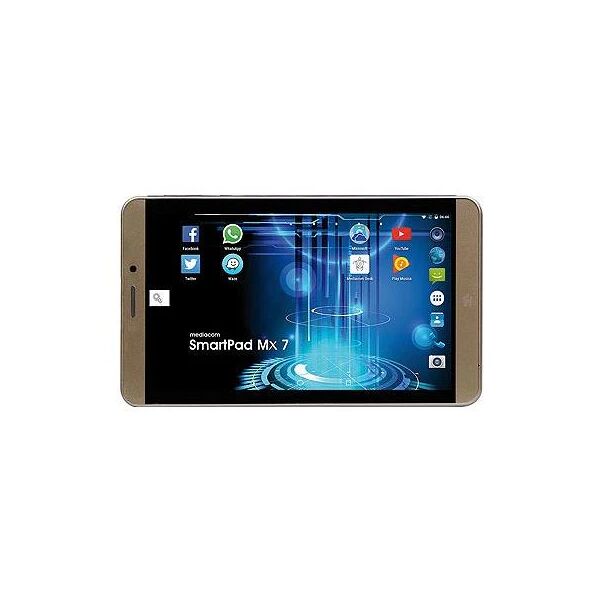 mediacom tablet smartpad mx7 oro 7" hd quad core ram 1gb memoria 16 gb + microsd wi-fi - 4g +fotocamera 2mpx android italia