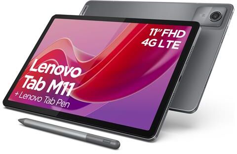 lenovo tab m11 4g lte 128gb 4gb ram display 11" ips slot microsd fotocamera 8mpx android 13 colore grigio