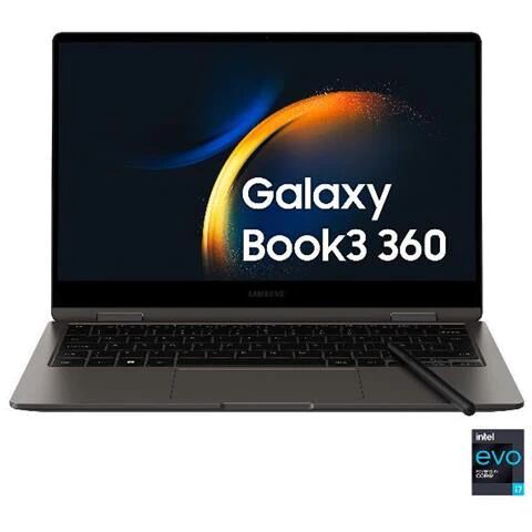Samsung Notebook Galaxy Book3 360 NP730QFG-KA1IT Monitor 13.3 Full HD Intel Core i5-1340P Ram 8GB SSD 256GB Intel Iris Xe Graphics 1x USB 3.2 Windows 11 Home