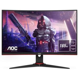 AOC monitor 23.6 led va curvo gaming c24g2ae / bk 1920x1080 fullhd tempo di risposta 1 ms frequenza di aggiornamento 165 (hz)