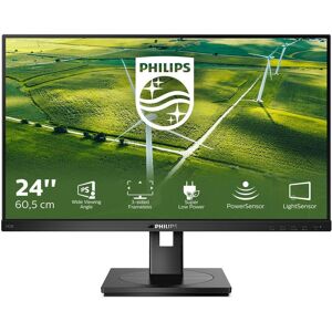 Philips 242b1g/00 23.8 led ips full hd 16.9 74hz 4ms contrasto 1.000:1 low blue light hub usb vga dvi-d hdmi displayport altoparlanti incorporati nero