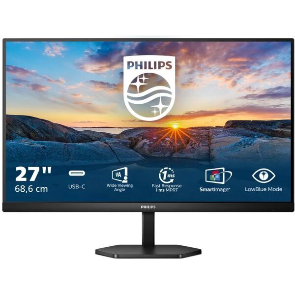 philips monitor 27 led ips 3000 series 27e1n3300a / 00 1920x1080 full hd tempo di risposta 4 ms