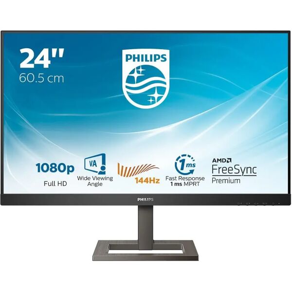 philips 242e1gaez 23.8 led w-led full hd 16:9 1ms 144 hz pivot dp/hdmi multimediale altoparlanti incorporati nero