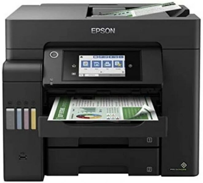 229447 Epson ecotank et-5850 stampante multifunzione ink jet a4 a colori wi-fi fax duplex lan usb 25ppm