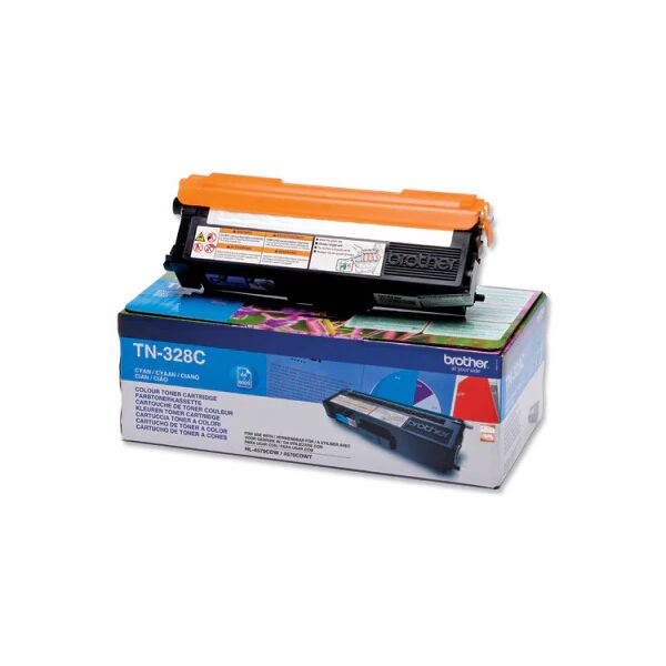 brother tn-328c toner ciano per dcp-9270cdn/hl-4570cdw-4570cdwt 6.000 pag