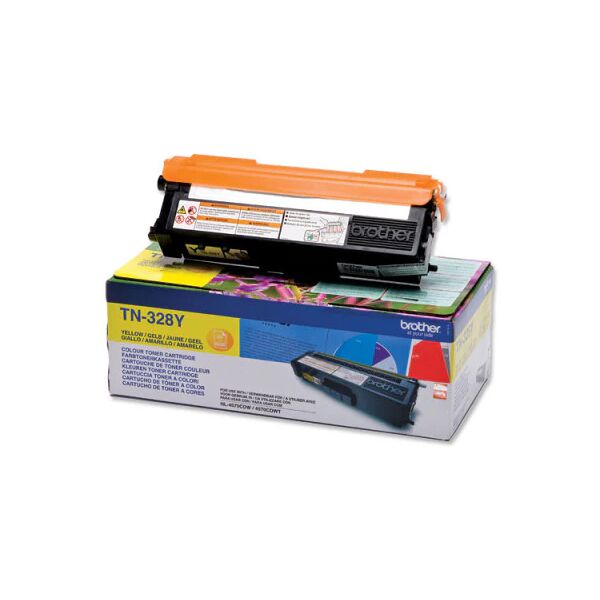 brother tn-328y toner giallo per dcp-9270cdn/hl-4570cdw-4570cdwt 6.000 pag