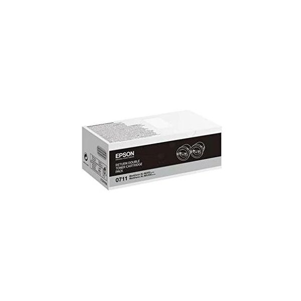 epson c13s050711 pack 2xtoner nero per al-m200/dn/dw/al-mx200/dnf/dw/dwf tot 5.000 pag