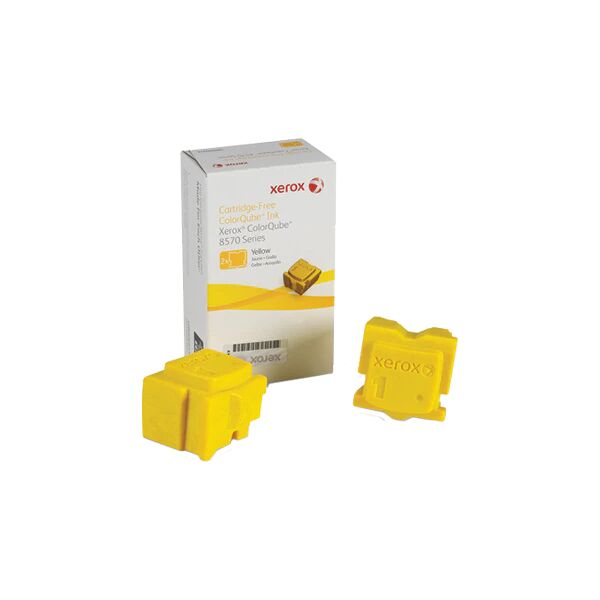 xerox 108r00933 pack 2 x colorstix giallo per colorqube 8570