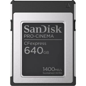 SanDisk Pro-cinema cfexpress typeb card 640gb up to1700mb/s 1500mb/s r/w