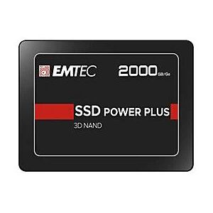 Emtec x150 ssd power plus interno 2.5 sata iii 2.000gb 3d nand black