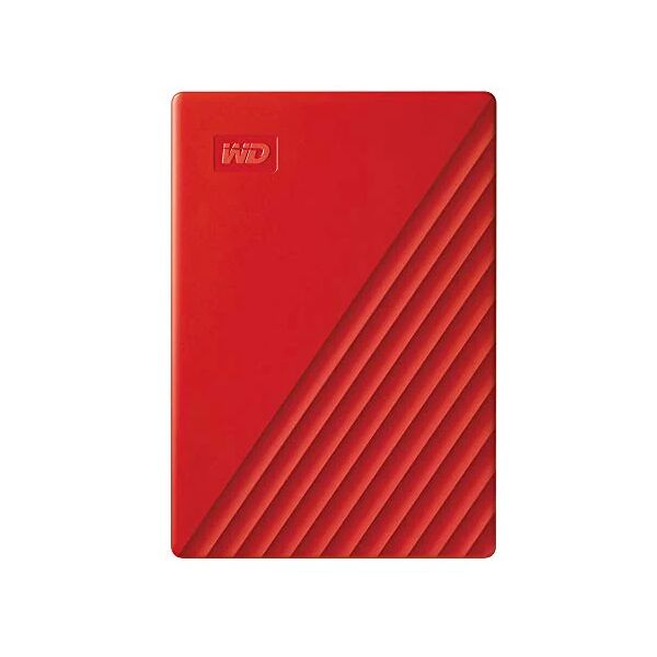 western digital my passport hard disk portatile con protezione tramite password e software di backup automatico compatibile con pc xbox e ps4 4tb rosso