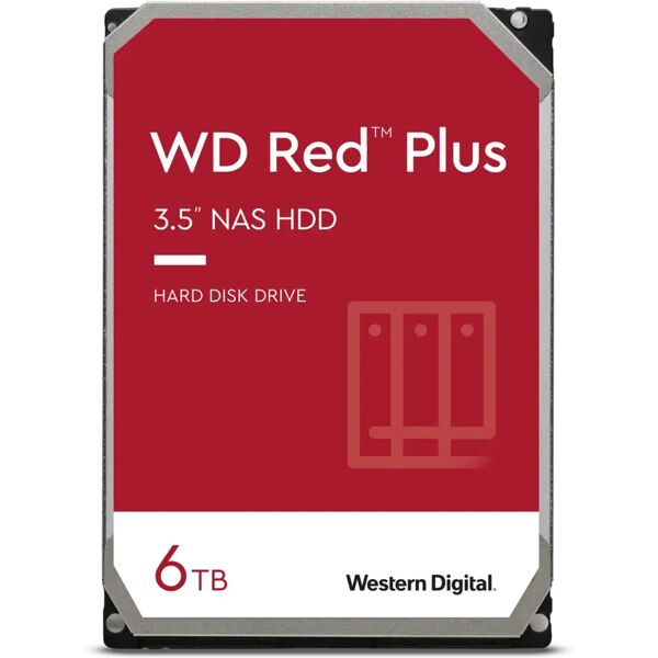 western digital hard disk red plus 6tb 3.5 sata 256mb