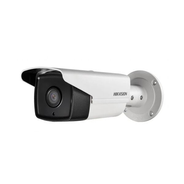 284833 hikvision ds-2cd2t55fwd-i5 smart bullet telecamera di sivcurezza ip fissa 2k 5mp 4mm visione notturna ip67 cablato ethernet lan soffitto/muro bianco