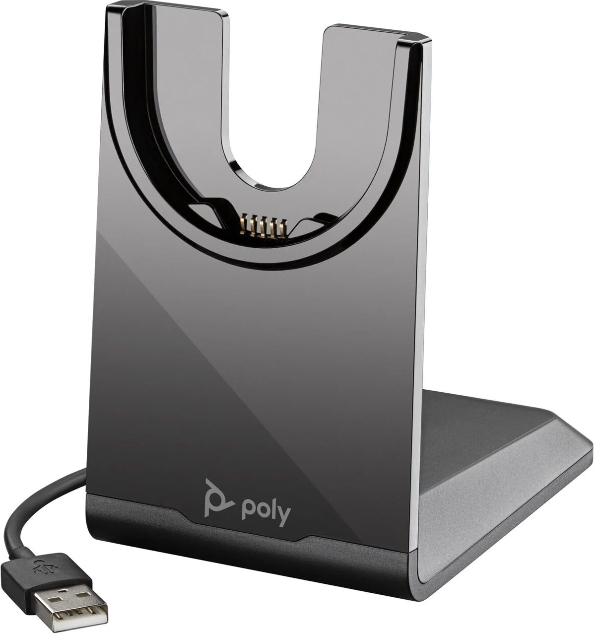 hp poly vfocus2 usb-a hs w/charge stand