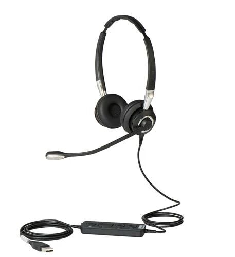 jabra biz 2400 ii usb duo cc cuffia con microfono cablato usb