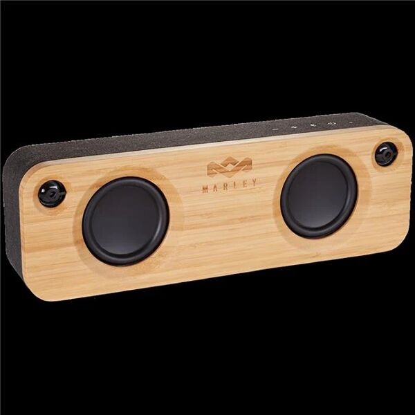 marley house of em-ja006-sb get together altoparlante bluetooth wireless, nero/legno