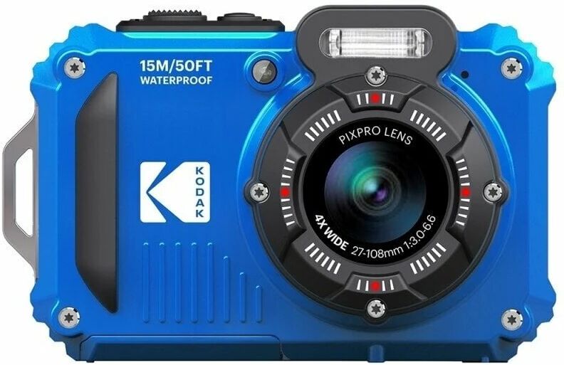 kodak pixpro wpz2 16mp 4x zoom duro fotocamera compatta blu