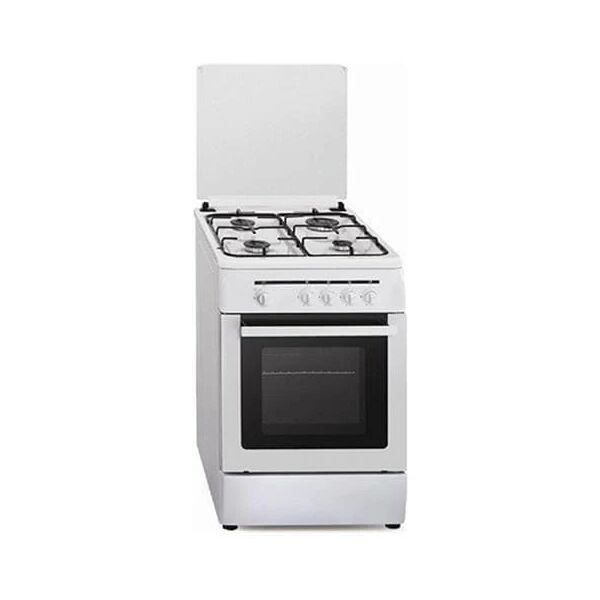 vitrokitchen cucina s0407438 a gas 4 fuochi gas forno 53l colore bianco