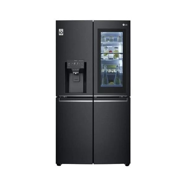 lg frigorifero americano side by side gmx945mc9f classe f capacità 638 litri colore nero opaco inossidabile