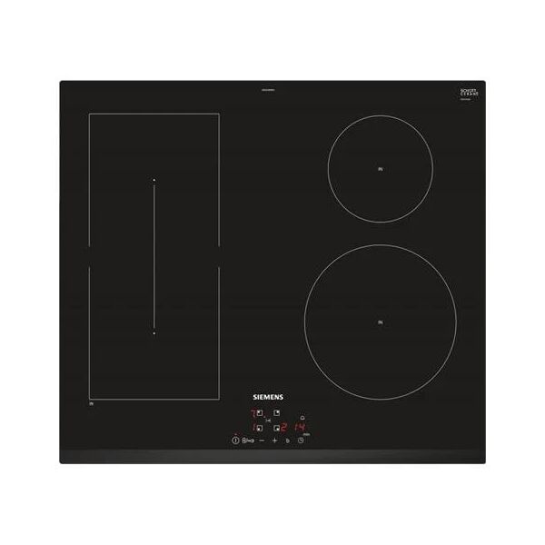 siemens piano cottura ee631bpb1e a induzione in vetroceramica 4 zone cottura 60 cm colore nero